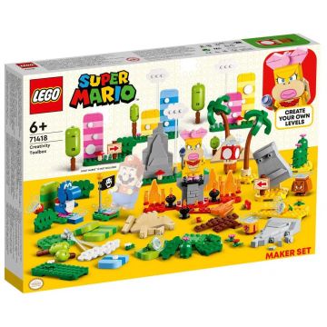 Constructor LEGO Super Mario - Cutie cu instrumente de creație (71418)