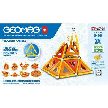Constructor magnetic Geomag - Classic, 78 de piese