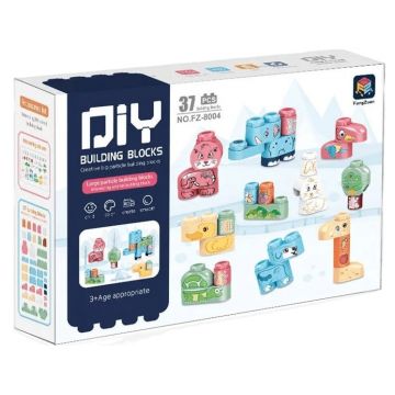Constructor Raya Toys - Animale, 37 de piese