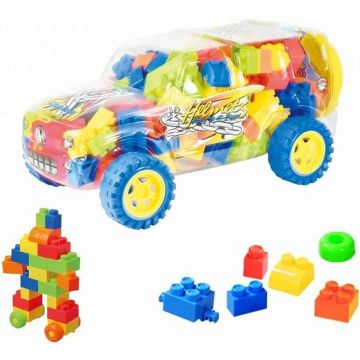 Constructor Raya Toys - Set în cutie, Mașină, 29 piese