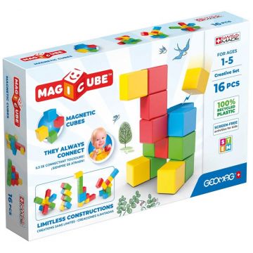 Cuburi magnetice Geomag - Magicube Creații, 16 piese