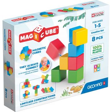 Cuburi magnetice Geomag - Magicube Creații, 8 piese