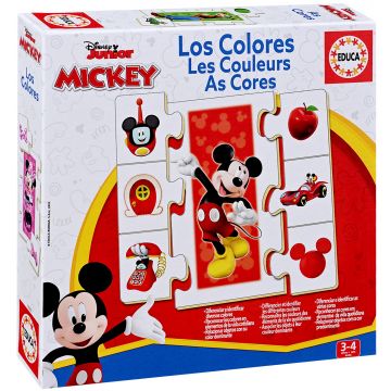 Educa 6 în 1 Puzzle pentru copii - Culori cu Mickey Mouse și prietenii săi