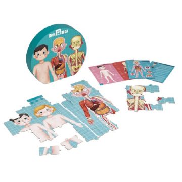 Eurekakids Puzzle educațional - Corpul uman, 100 de piese