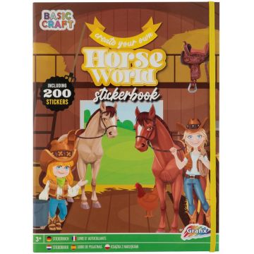 Grafix Sticker Book - Cal, cu 200 de autocolante