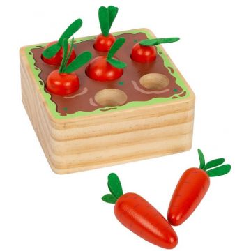 Joc de lemn Small Foot - Găsiți locul potrivit pe morcov