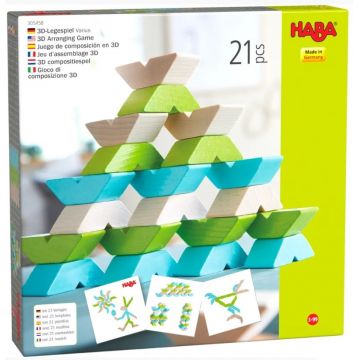 Joc de logică Haba - Tangram, cu modele, 21 piese