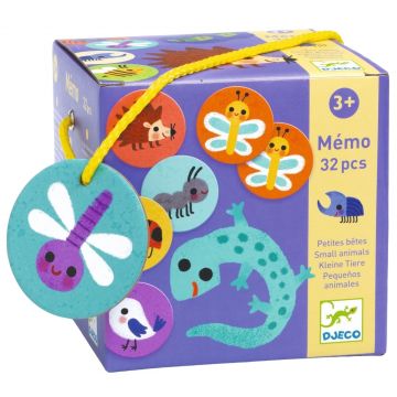 Joc de memorie pentru copii Djeco - Animale mici