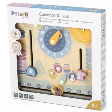 Joc educațional Viga - Calendar cu ceas, PolarB