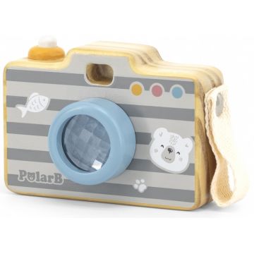 Jucărie din lemn Viga - aparat de fotografiat