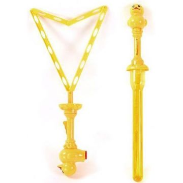 Jucărie pentru copii pentru bule de săpun Raya Toys - Rață galbenă, triunghi