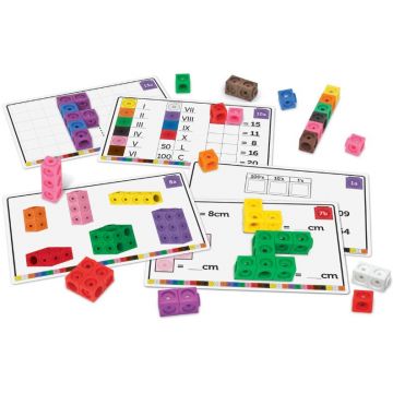 Learning Resources Cuburi matematice - Stem, 100 de piese