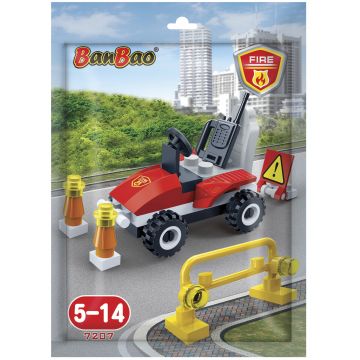 Mini set de construcții BanBao - Fireman Buggy, 33 de piese