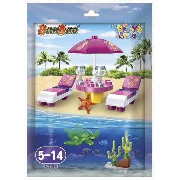 Mini set de construcții BanBao - Plajă, 34 piese