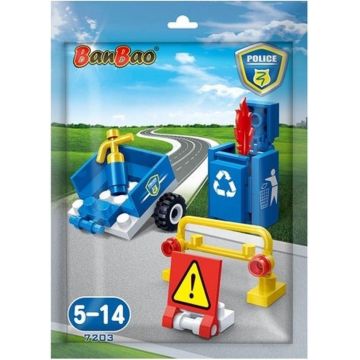 Mini set de construcții BanBao - Poliție, 39 de piese