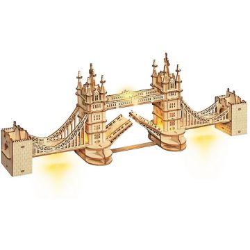 Puzzle 3D din lemn Robo Time din 113 de piese - Podul Tower