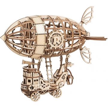 Puzzle 3D din lemn Robo Time din 176 de piese - Dirijabil
