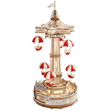 Puzzle 3D din lemn Robo Time din 184 de piese - Paraşuta