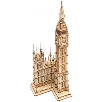 Puzzle 3D din lemn Robo Time din 220 de piese  - Big Ben