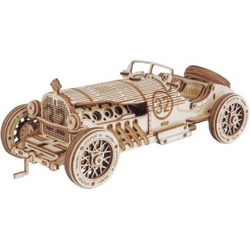 Puzzle 3D din lemn Robo Time din 220 de piese - Mașină de curse