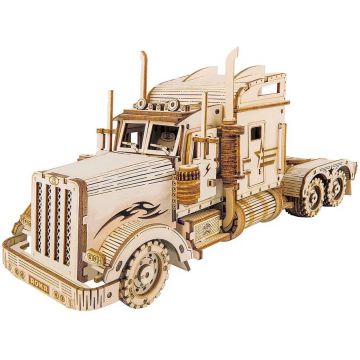 Puzzle 3D din lemn Robo Time din 286 de piese - Camion