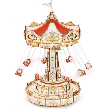 Puzzle 3D din lemn Robo Time din 289 de piese - Pe roată