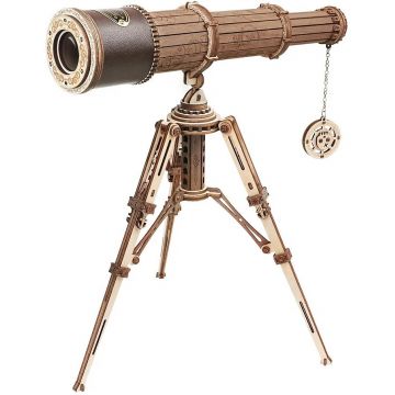 Puzzle 3D din lemn Robo Time din 314 de piese – Telescop