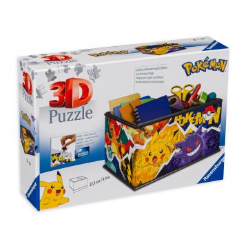 Puzzle 3D Ravensburger din 216 de piese - Pokemon, cutie de depozitare