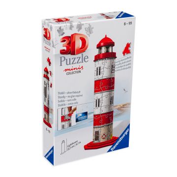 Puzzle 3D Ravensburger din 54 de piese - Farul miniatural