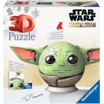 Puzzle 3D Ravensburger din 72 de piese - Războiul Stelelor: Grogu