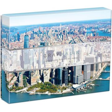 Puzzle cu două fețe Galison din 500 de piese - vedere la New York
