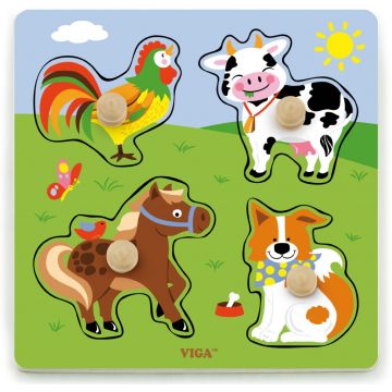 Puzzle cu mânere Viga - Animale de companie