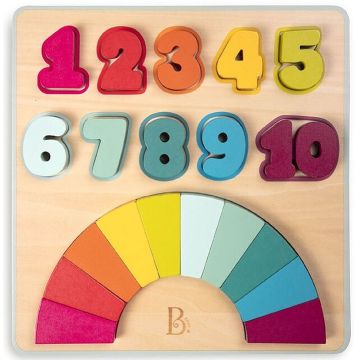 Puzzle din lemn Battat - Numere