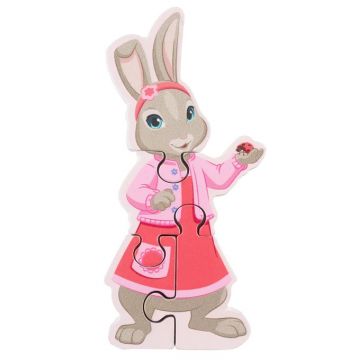 Puzzle din lemn Orange Tree Toys - Lily iepurașul