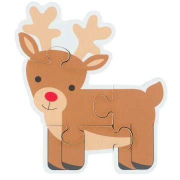 Puzzle din lemn Orange Tree Toys - Rudolph