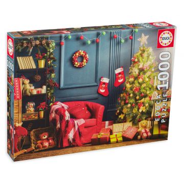 Puzzle Educa din 1000 de piese - Colț de Crăciun