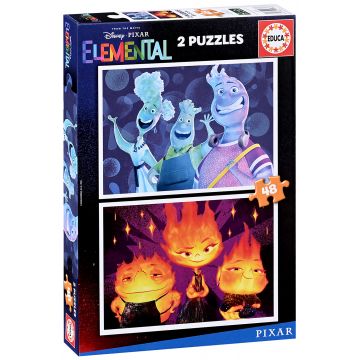 Puzzle Educa din 2 x 48 de piese - Elemente