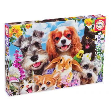 Puzzle Educa din 200 de piese - Parada cățelușilor