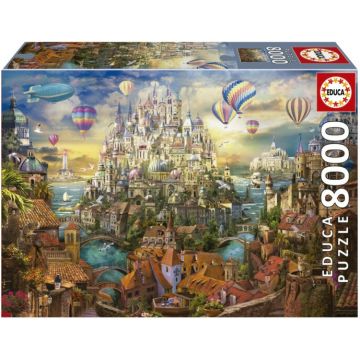 Puzzle Educa din 8000 de piese - Orașul visat