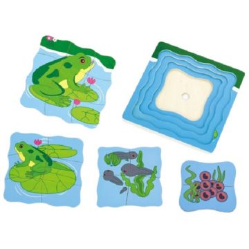 Puzzle educațional Viga - Evoluția unei broaște