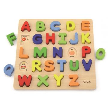 Puzzle educațional Viga - scrisori în limba engleză
