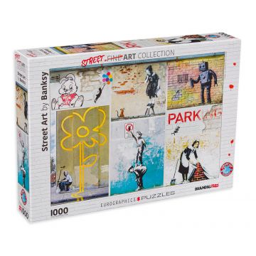 Puzzle Eurographics din 1000 de piese - Arta lui Banksy