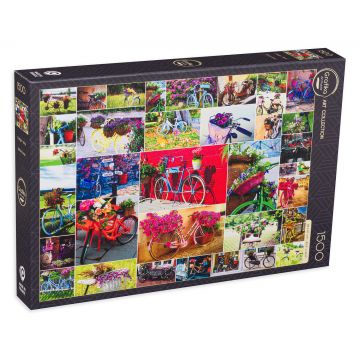 Puzzle Grafika din 1500 de piese - Biciclete