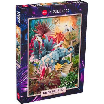 Puzzle Heye din 1000 de piese - Paradisul elefanților