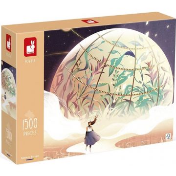 Puzzle Janod din 1500 de piese - Walk to Planet Earth