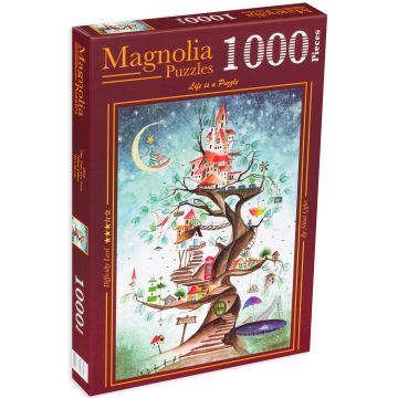 Puzzle Magnolia din 1000 de piese - Arborele magic