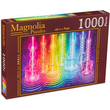 Puzzle Magnolia din 1000 de piese - Boluri de flori