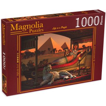 Puzzle Magnolia din 1000 de piese - Cina lângă piramide