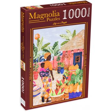 Puzzle Magnolia din 1000 de piese - Femeie cu copil