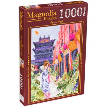 Puzzle Magnolia din 1000 de piese - Femeie în China